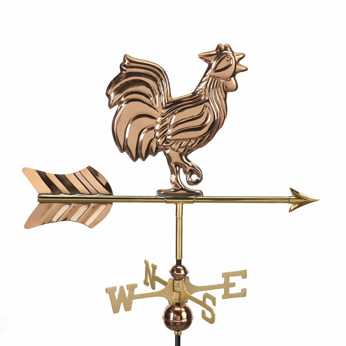 Rooster Cottage Weathervane - Pure Copper