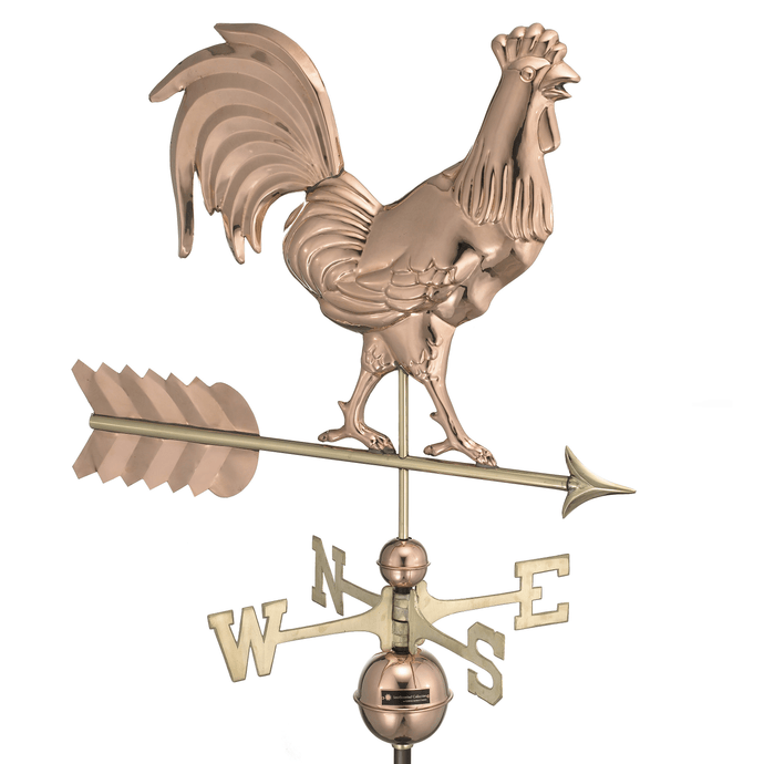 Smithsonian Rooster Weathervane - Pure Copper