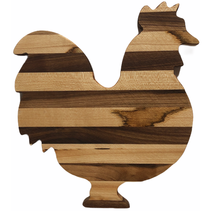 Large Rooster Charcuterie Cutting Board