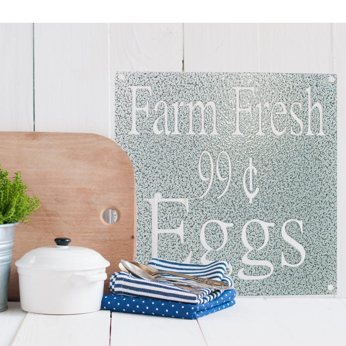 Farm Fresh Eggs 99 Cents Metal Sign
