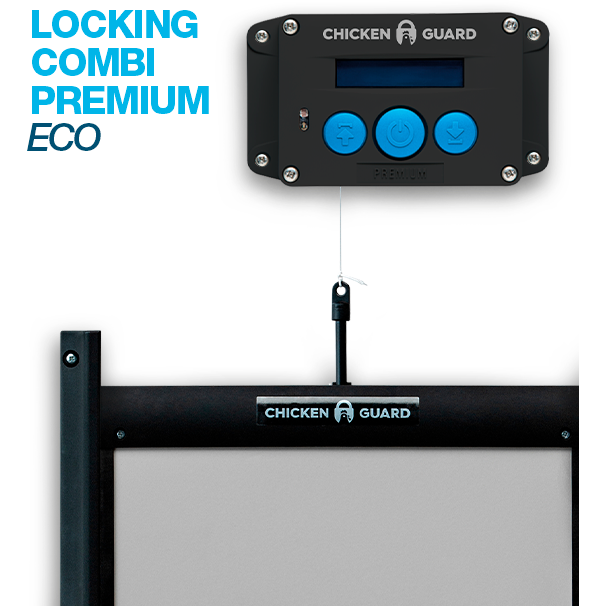 Automatic Premium Eco Chicken Coop Opener & Self Locking Door Kit